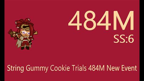 CROB String Gummy Cookie Trials 484M New Event Jinx Lol Cookie Run