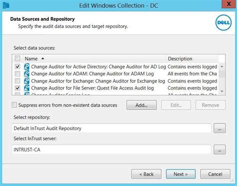 Collecting From Quest Intrust And Change Auditor Cyberquest Documentation