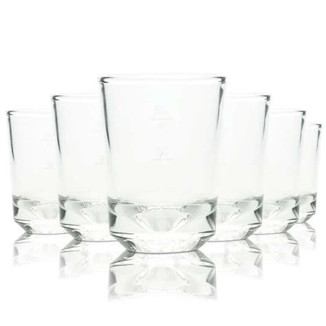 6x Absolut Wodka Glas 4cl Grcic Shot Gläser Kurze Schnaps