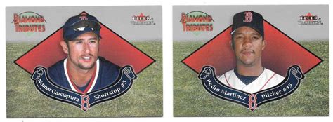 Fleer Tradition Diamond Tributes Boston Red Sox Team Set Ebay