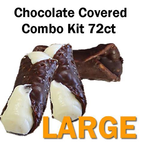 Chocolate Cannoli Combo Pack Larosas Wholesale Bakery