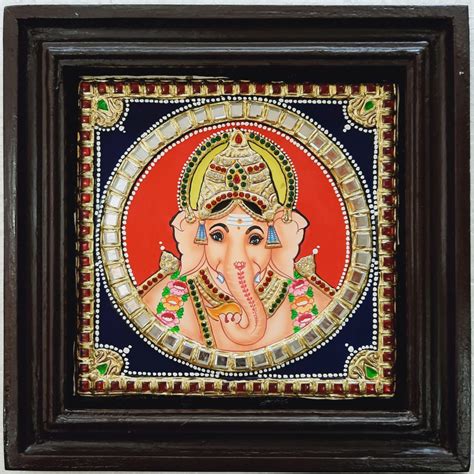 Ganesha Tanjore Painting Buy Original Tanjore Painting Jline Arts