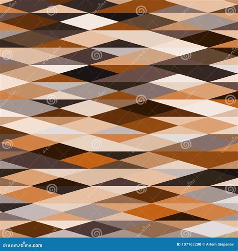 Raute Und Dreieckmuster In Den Modischen Farben Stock Abbildung