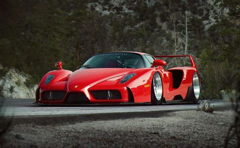 Widebody Ferrari Ferrari Enzo Car Khyzyl Saleem Artwork Vehicle