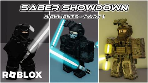 ROBLOX Saber Showdown Highlights Part 1 YouTube