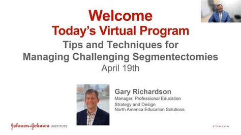 Tips and Techniques for Managing Challenging Segmentectomies | Johnson & Johnson Institute