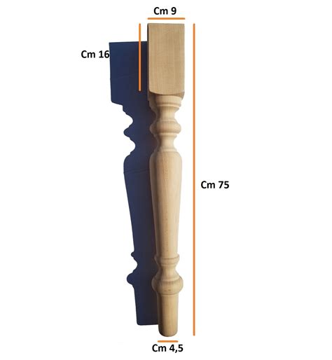 Gambe Tavolo In Legno Gamba Tavolo Legno Faggio Grezza Diametro 90 Mm