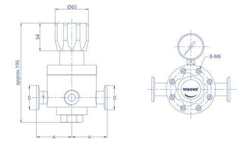 Линейный регулятор Vigour VSR-4PH для газа по цене от прямого поставщика