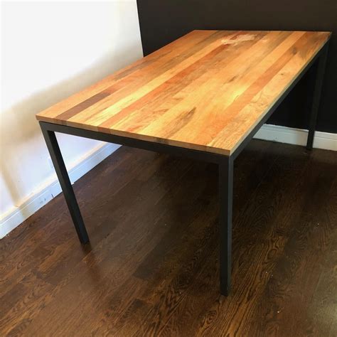 West Elm Wood Dining Table Aptdeco