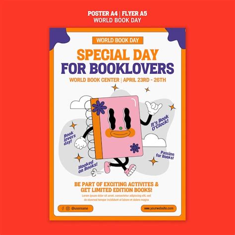 Free Psd World Book Day Poster Template