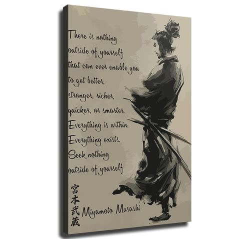 Amazon Japanese Samurai Inspirational Miyamoto Musashi Poster