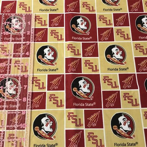 3 Fsu Fabric 12 Yard Florida State University Fabric Noles Etsy France