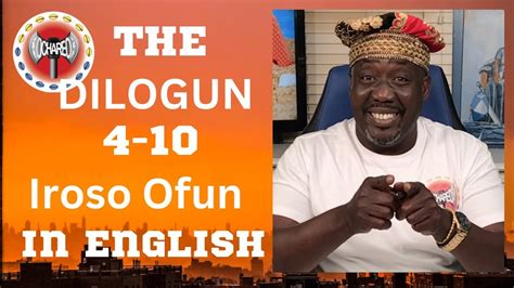 THE DILOGUN 4 10 IROSO OFUN MAFEREFUN OBATALA AGAYU ELEGUA ORULA