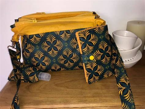 Triple pochette ChaChaCha et portefeuille Compère en jaune et noir