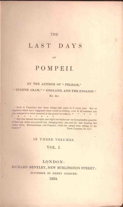 The Last Days of Pompeii - High Ridge Books, Inc.