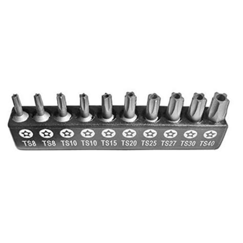 Silverhill 5 Point Star Tamper Proof Bit Set 10 Piece