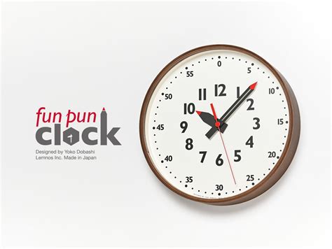 新色 fun pun clock ブラウン Lemnos