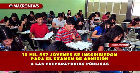 Mil J Venes Se Inscribieron Para El Examen De Admisi N A Las