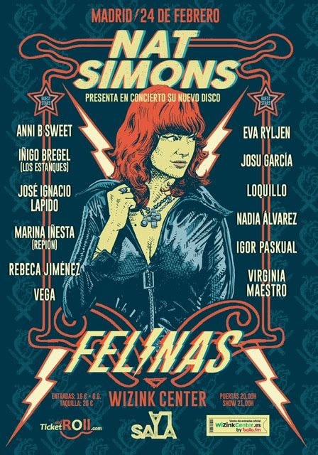 NAT SIMONS presenta Felinas en Madrid este sábado 24 de febrero He