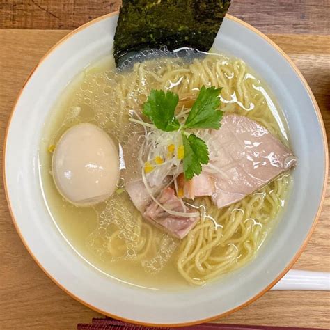 『味玉塩蕎麦 ¥1 150』中華蕎麦 仁香のレビュー ラーメンデータベース