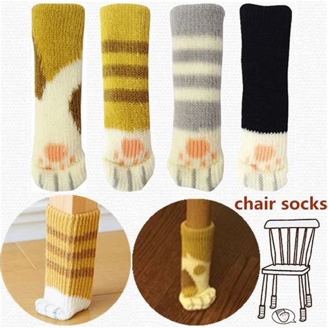 Pcs Cat Claws Chairs Legs Socks Protective Floor Woven Pocket Tables