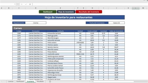 Contabilidad Para Restaurantes Excel Actualizado Octubre