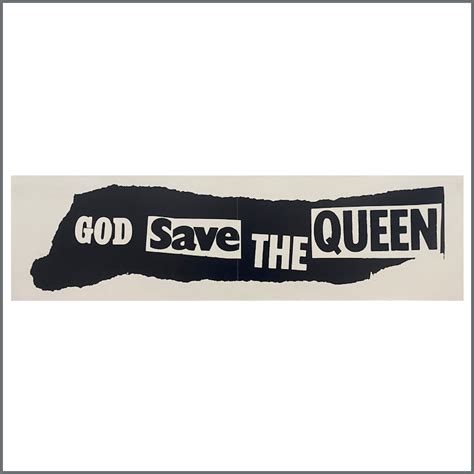 B38592 The Sex Pistols God Save The Queen 1977 Promotional Poster John Peel Collection Uk