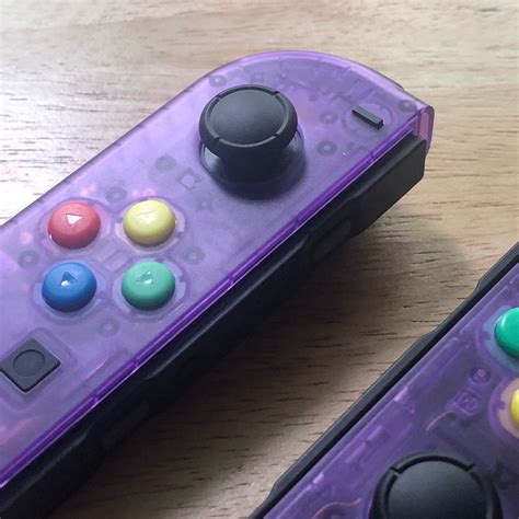 Custom Nintendo Switch Atomic Purple Joy Con Controllers Etsy