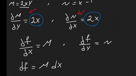 Differential Equation Solving Exact Differential Equations Example1