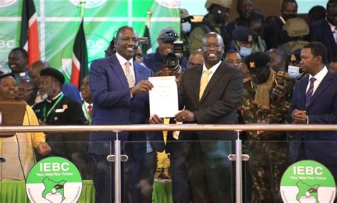 William Samoei Ruto Sworn In As Kenyas New President Daily Africa News