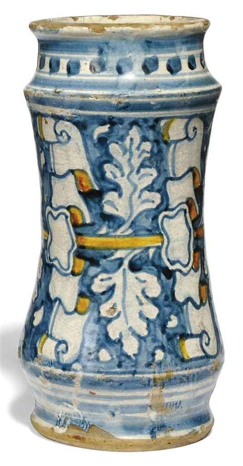 A Sicilian Maiolica Albarello St Half Th Century Trapani Antique