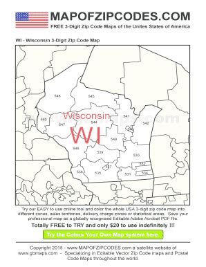 Wisconsin Zip Code Complete With Ease Airslate Signnow Worksheets