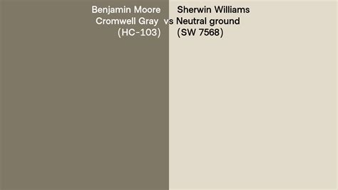 Benjamin Moore Cromwell Gray Hc 103 Vs Sherwin Williams Neutral