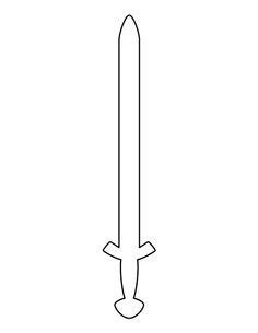 Free Printable Sword Template - mauriciocatolico