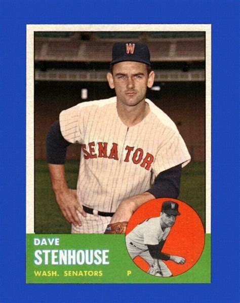 Topps Set Break Dave Stenhouse Nr Mint Gmcards Ebay