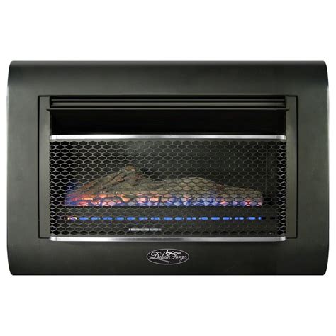 Duluth Forge Dual Fuel Vent Less Linear Wall Gas Fireplace With Log