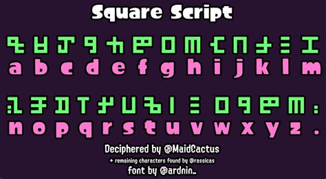 Inkling Language Font Mod Splatoon 2 Mods