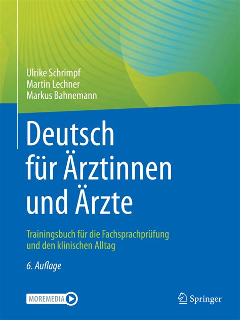 Deutsch für Ärztinnen und Ärzte E Book PDF Interkontinental