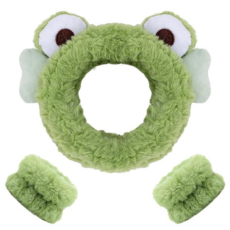 Amazon Whavel Pcs Spa Set Cute Frog Headband Face Wash Band