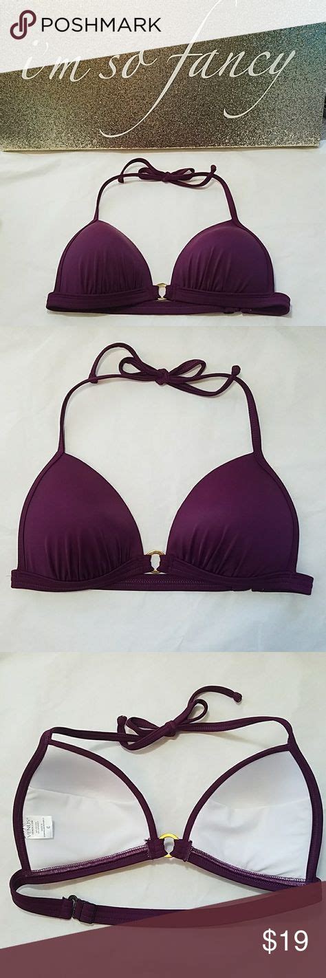 Venus Plum Purple Padded Triangle Bikini Top C Cup Bikini Tops