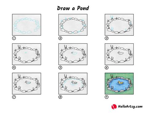 Draw A Pond Helloartsy