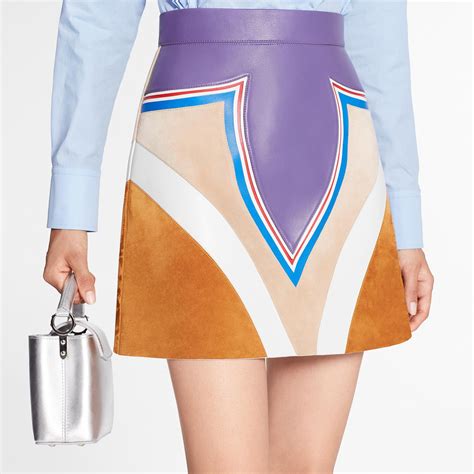 Louis Vuitton Game On Leather Game On Intarsia High Waisted A Line