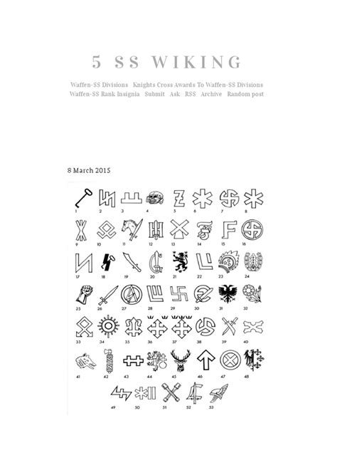 Pdf Waffen Ss Divisional Insignia And Variants 1 1 Ss Dokumentips