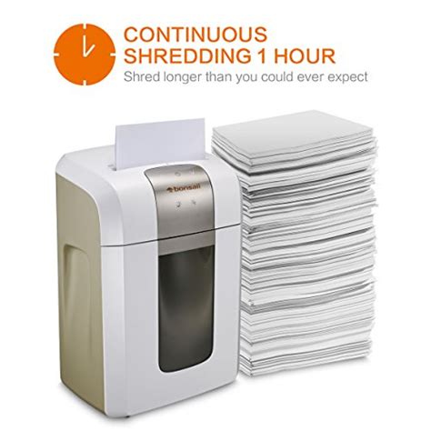 Bonsaii Heavy Duty Paper Shredder 12 Sheet Cross Cut With 60 Minutes