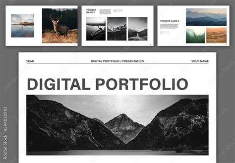 Digital Photography Portfolio Layout Stock Template | Adobe Stock