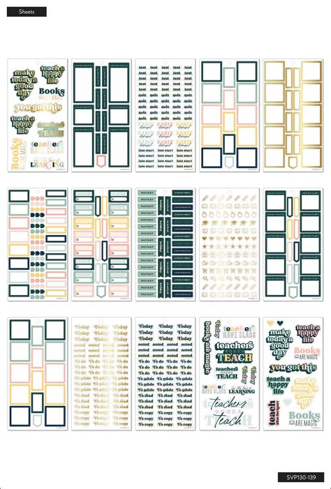 Teacher Stickers | Back to School Stickers | The Happy Planner