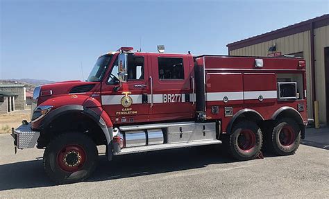 Camp Pendleton Marines Use Unique 6x6 Brush Truck For Wildland Fire Protection Fire Apparatus