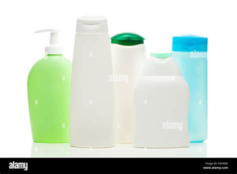 cosmetic containers isolated on white Stock Photo - Alamy