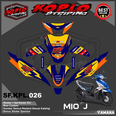 Jual Stiker Decal Full Body Motor Yamaha Mio J Sticker Decal Full