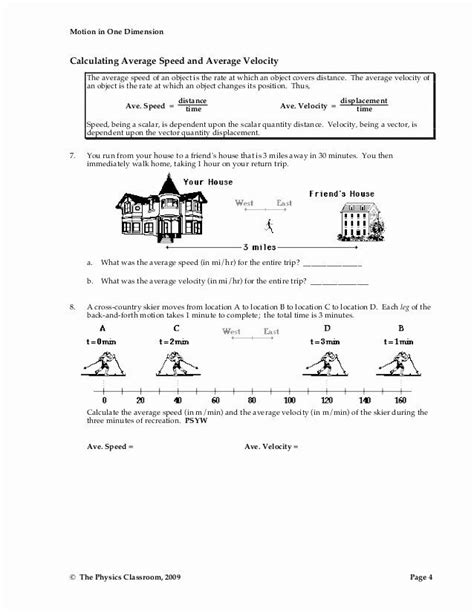 Determining Speed Velocity Worksheet Answers Unique Calculating Speed